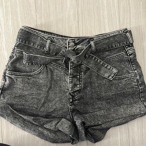 Maje perfect condition black denim washed shorts